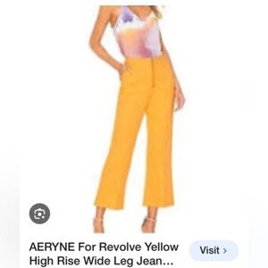 AERYNE for Revolve  Blue Cord Wide Leg Trouser, S